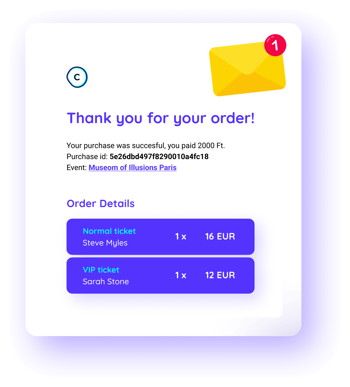 CustomCheckout screenshot